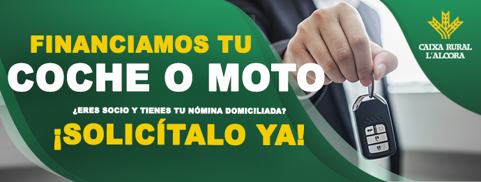 Financiamos tu coche o moto